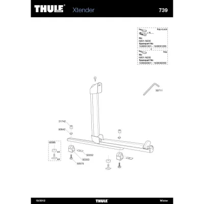 Thule Écrou M6X14 mm 31742 Thule Écrou M6X14 mm 31742
