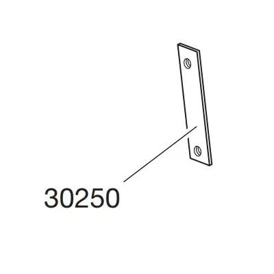 Thule 30250 Plaque de fixation pour pieds et galerie