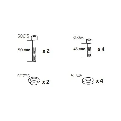 Thule 50927 Sac de montage kit 3058