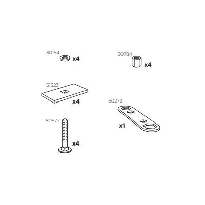 Thule 50940 Sac de montage kit 3040