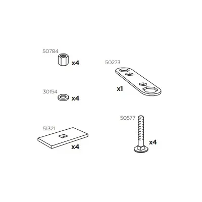 Thule 50942 Sac de montage kit 3033