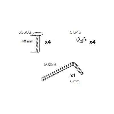 Thule 50958 Sac de montage kit 3022