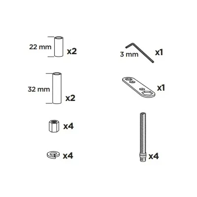 Thule 59060 Sac de montage kit 3066