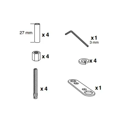Thule 50962 Sac de montage kit 3069/3080