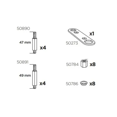 Thule 50968 Sac de montage kit 3053