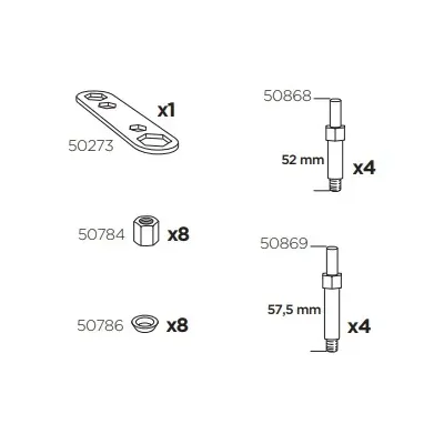 Thule 50972 Sac de montage kit 3041