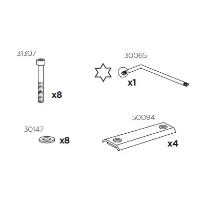 Thule 50980 Sac de montage kit 3035