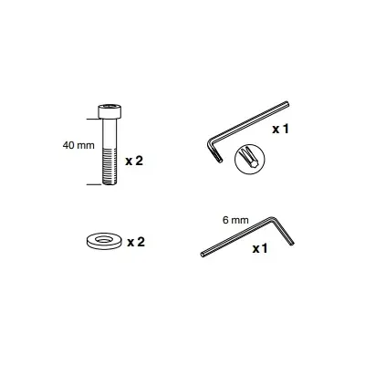 Thule 50990 Sac de montage kit 3037