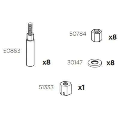 Thule 50992 Sac de montage kit 3042