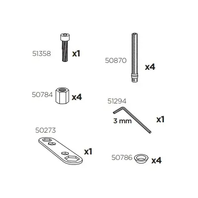 Thule 50998 Sac de montage kit 3076