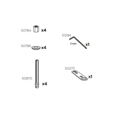 Thule 51298 Sac de montage kit 3087