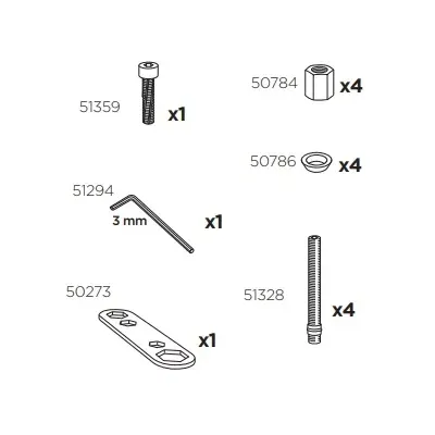 Thule 51317 Sac de montage kit 3089