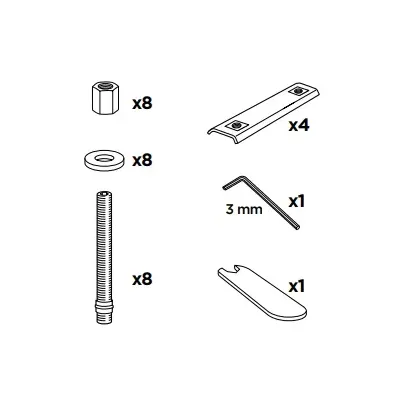 Thule 52100 Sac de montage kit 3084