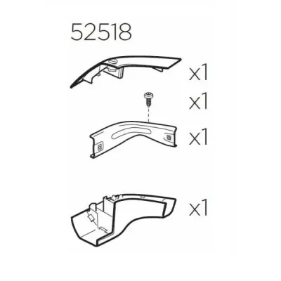 Thule 52518 Kit assemblement droit pour galerie Trail
