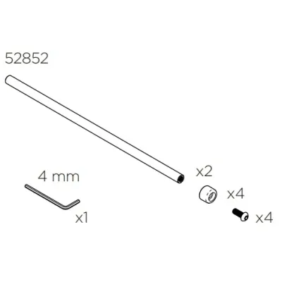 Thule 52852 kit rampe PnP Tour Rail