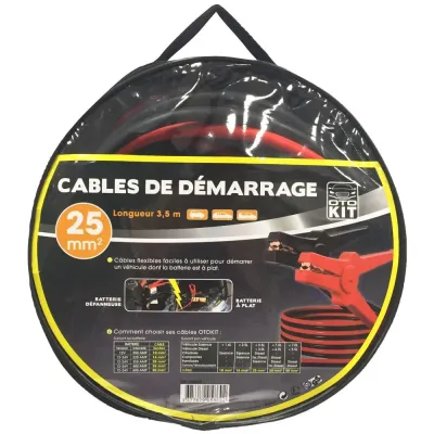 Câbles De Démarrage 25mm Câbles De Démarrage 25mm