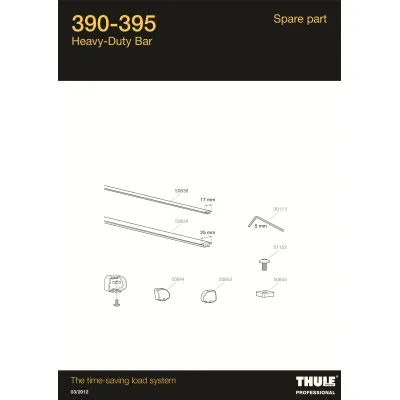 Thule ProBar 120, 2-pack