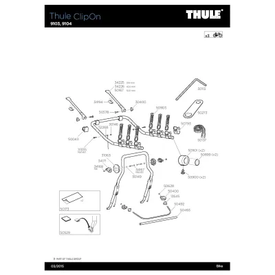Thule ClipOn 3 9103 Thule ClipOn 3 9103