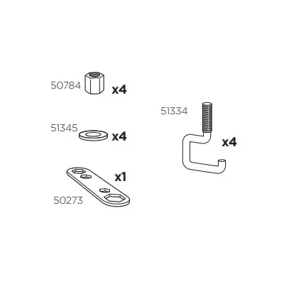 Thule 50984 Sac de montage kit 3067