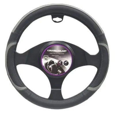 Couvre-volant noir et gris Couvre-volant noir et gris