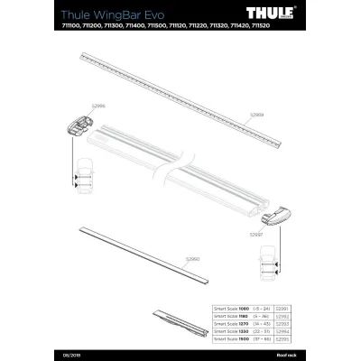Thule WingBar Evo 135 Noir (x2) Thule WingBar Evo 135 Noir (x2)