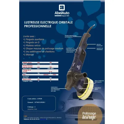 Lustreuse professionnelle Abel Auto Lustreuse professionnelle Abel Auto