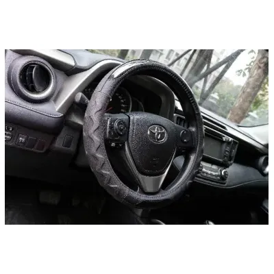 Couvre volant finition type Carbone