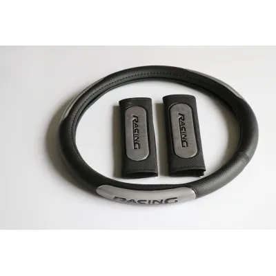 Set Couvre Volant Racing Gris + Protections Epaules