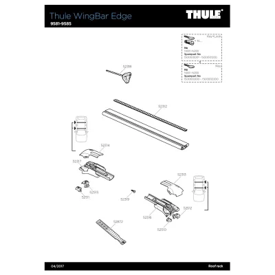 Thule WingBar Edge 9584 Thule WingBar Edge 9584